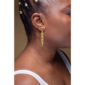 ic: Earring. Mother's day Gift for her. Gold. Luxury. Women. Christmas. Valentine gift for her
